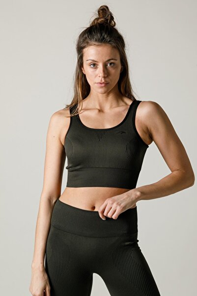 MARATON Slimfit Women's Crew Neck Khaki Bra