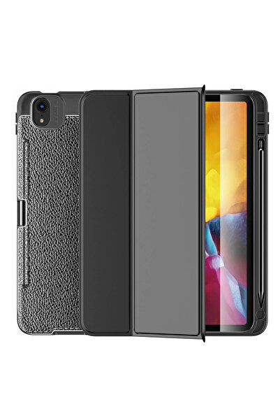 NewFace حافظة آيباد إير 4 10.9 من السيليكون للتابلت - أسود 1490516709