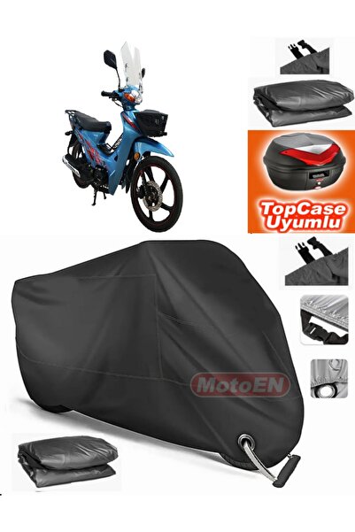 MotoEN Black Lock Compatible Apachi Myra Tarpaulin Topcase Topcase Compatible...