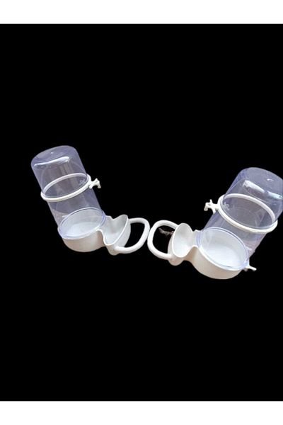 GreenPet Silo Feeder/Drinker Set of 2 Suitable for Large Cages
