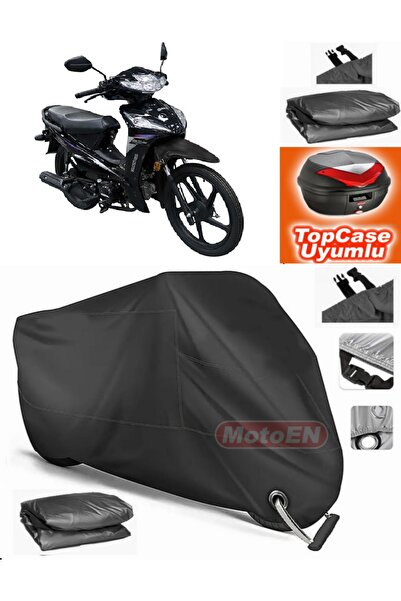 MotoEN Black Lock Compatible King Motor Kr-50 Burn Tarpaulin Topcase Back Bag...