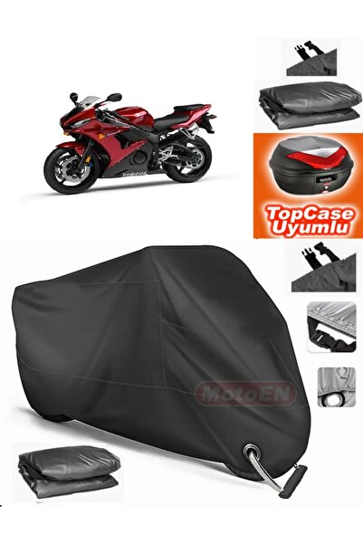 MotoEN Black Lock Compatible Yamaha Yzf R6S Tarpaulin Topcase Rear Bag Compat...
