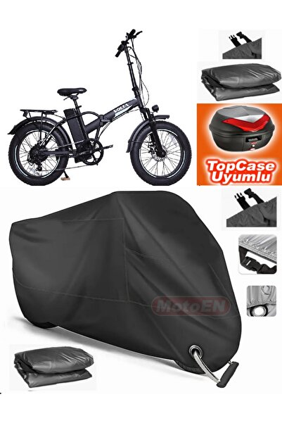 MotoEN Black Lock Compatible Volta Vb2 Tarpaulin Topcase Back Bag Compatible ...