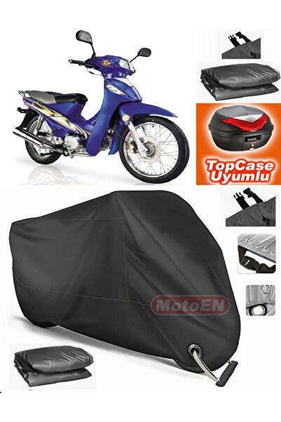 MotoEN Black Lock Compatible Kanuni Tigrina 50 Tarpaulin Topcase Back Bag Com...