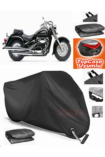 MotoEN قفل أسود متوافق مع سوزوكي VL 800 Volusia Tarpaulin Topcase Topcase متو...