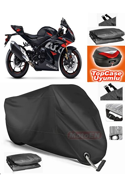 MotoEN قفل أسود متوافق مع سوزوكي GSX-R 1000 من القماش المشمع Topcase الخلفي ا...