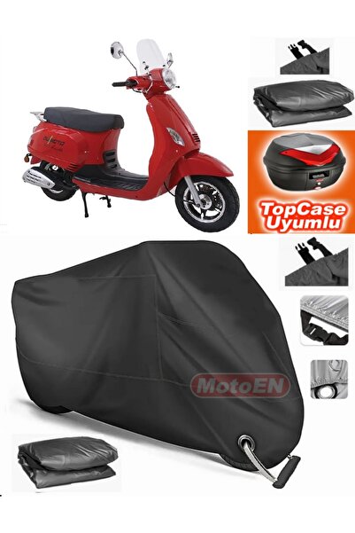 MotoEN قفل أسود متوافق مع BuMoto/Jinling Monetti 150CC من القماش الخشن Topcas...