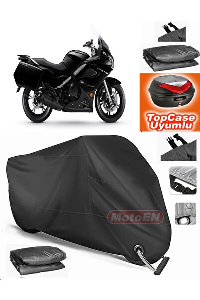 MotoEN Black Lock Compatible Cf Moto 650Tk Tarpaulin Topcase Rear Bag Compati...
