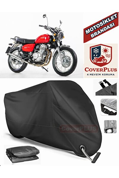 MotoEN Black Lock Compatible Jawa 350 Ohc Engine Tarpaulin Motorcycle Tarpaul...