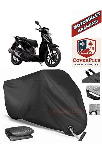 MotoEN Black Lock Compatible Kymco People S 150I Motor Tarpaulin Motorcycle T...