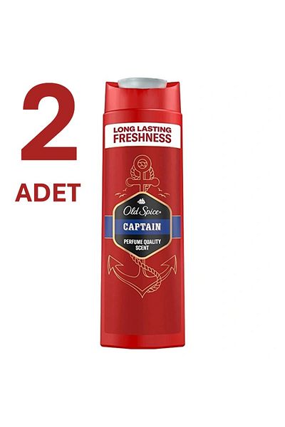 Old Spice Captain X 2 Shower Gel and Shampoo 400 ml