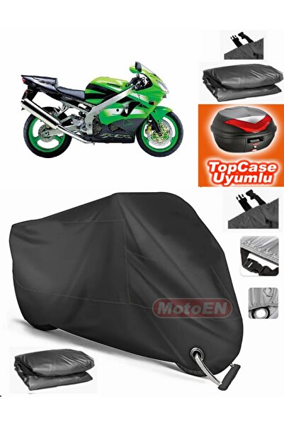 MotoEN قفل أسود متوافق مع Kawasaki ZX-9 R قماش القنب Topcase الخلفي حقيبة متو...