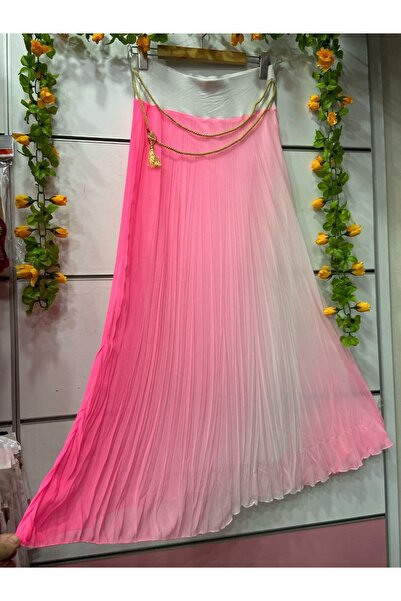 THULIA GENİŞ LASTİKLİ ŞİFON KLOŞ ETEK