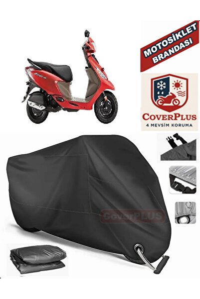 MotoEN Black Lock Compatible Tvs Scooty Zest 110 Motor Tarpaulin Motorcycle T...