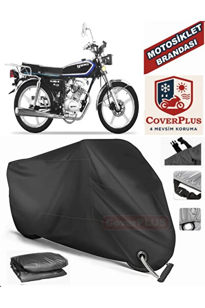MotoEN Black Lock Compatible Yuki Yk-100M Modify Motor Tarpaulin Motorcycle T...