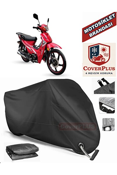 MotoEN Black Lock Compatible Arora Ar 50-50 Hurricane Motor Tarpaulin Motorcy...