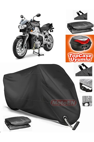 MotoEN قفل أسود متوافق مع Bmw K 1200 R قماش القنب Topcase الخلفي حقيبة متوافق...