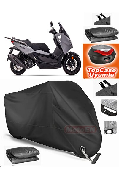 MotoEN قفل أسود متوافق مع Regal Raptor MAX125 قماش القنب Topcase الخلفي حقيبة...