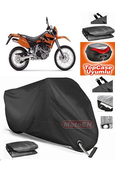 MotoEN Black Lock Compatible Ktm 640 Lc4 Tarpaulin Topcase Rear Bag Compatibl...