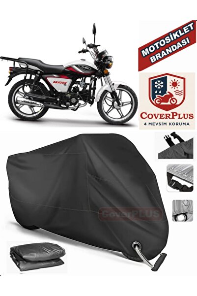 MotoEN قفل أسود متوافق مع Kuba Dragon 50 Motor Tarpaulin دراجة نارية قماش الق...