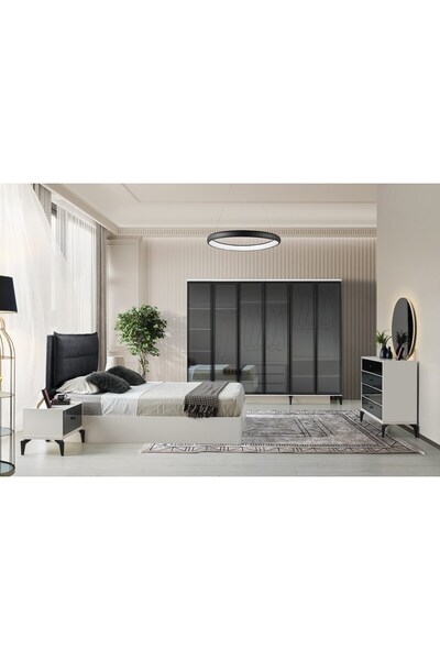 AYDINEV KİEV MDF BAZALI YATAK ODASI TAKIMI