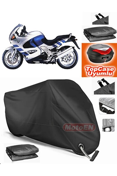 MotoEN Black Lock Compatible Bmw K 1200 Rs Tarpaulin Topcase Rear Bag Compati...