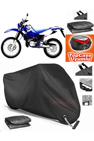 MotoEN قفل أسود متوافق مع Yamaha DT 125 R من القماش المشمع Topcase الخلفي الم...
