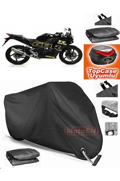 MotoEN قفل أسود متوافق مع Honda CBR 125 R من القماش المشمع Topcase الخلفي الم...