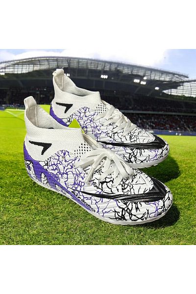 Twingo Laliga Shopping Air Laliga White Purple Carpet Field Shoes