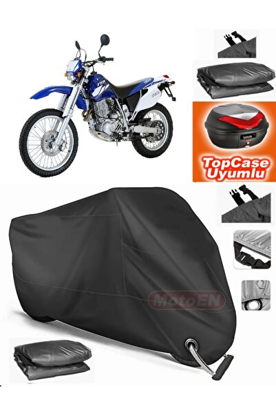 MotoEN Black Lock Compatible Yamaha Tt 600 E Tarpaulin Topcase Rear Bag Compa...