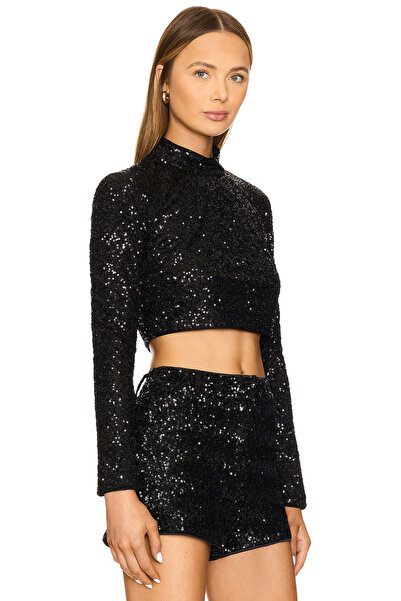 AFR CLOTHES Чорний топ з паєтками