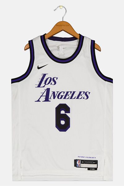 Nike X Nba Kids Boy Sleeveless Los Angeles Lakers Jersey, White