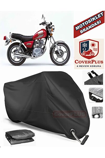 MotoEN قفل أسود متوافق مع سوزوكي GN 125 موتور قماش القنب دراجة نارية القماش ا...