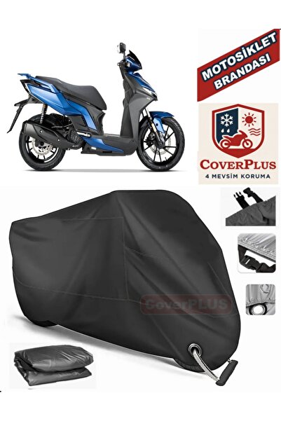 MotoEN Black Lock Compatible Kymco Agility S 125 Motor Tarpaulin Motorcycle T...