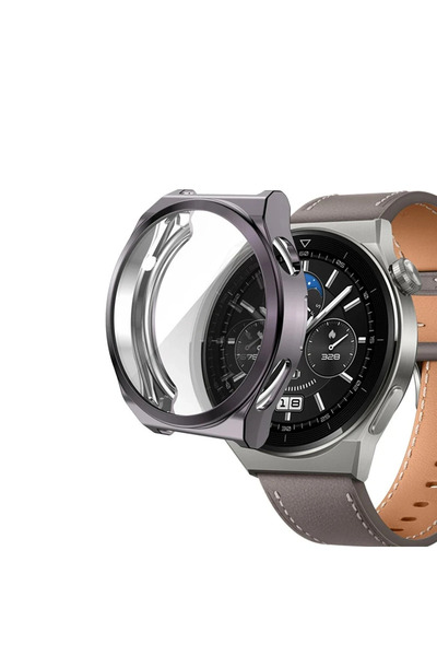 NewFace Huawei Watch Gt2 46mm Dota Glass Case Screen Protector - Space Gray Alsat