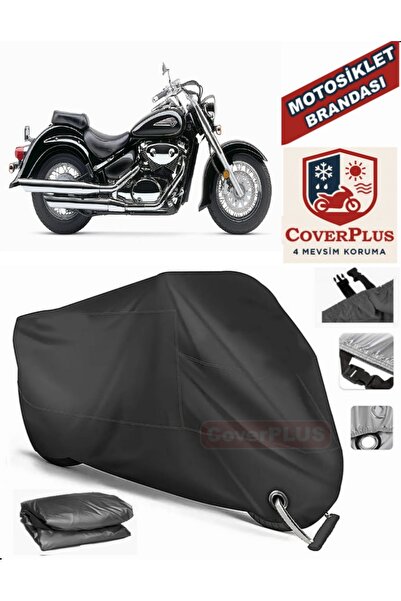 MotoEN قفل أسود متوافق مع سوزوكي VL 800 Volusia Motor القماش المشمع للدراجات ...