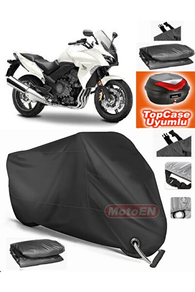MotoEN قفل أسود متوافق مع Honda CBF 1000 من القماش المشمع Topcase الخلفي المت...