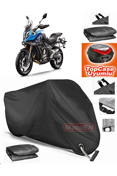 MotoEN Black Lock Compatible Cf Moto 650Mt Tarpaulin Topcase Rear Bag Compati...