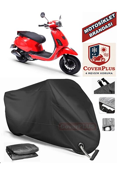 MotoEN Black Lock Compatible Rks Azure 50 Pro Motor Tarpaulin Motorcycle Tarp...