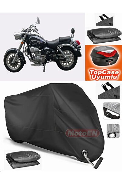 MotoEN قفل أسود متوافق مع Asia Pars 250 قماش القنب Topcase الخلفي حقيبة متواف...