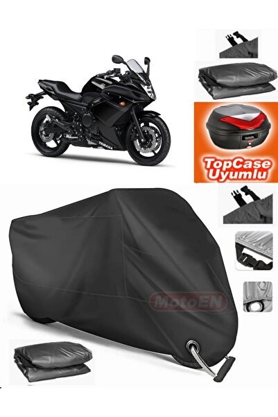 MotoEN قفل أسود متوافق مع Yamaha XJ 600 S من القماش المشمع Topcase الخلفي الم...