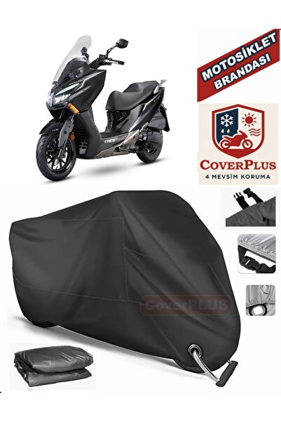 MotoEN Black Lock Compatible Kymco Xtown 250 Ct Motor Tarpaulin Motorcycle Ta...