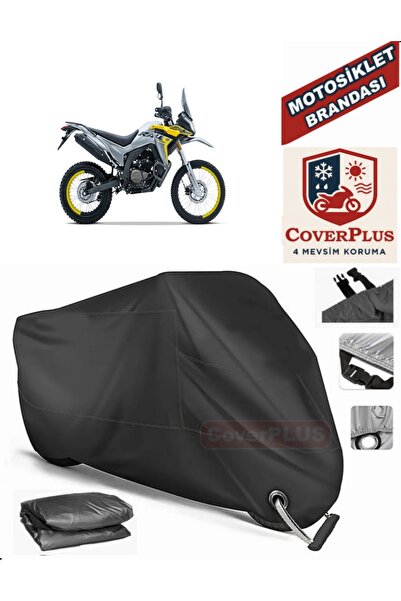 MotoEN Black Lock Compatible Voge 300 Rally Motor Tarpaulin Motorcycle Tarpau...