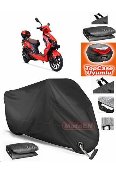 MotoEN قفل أسود متوافق مع Arora ZR5 قماش القنب Topcase الخلفي حقيبة متوافقة م...
