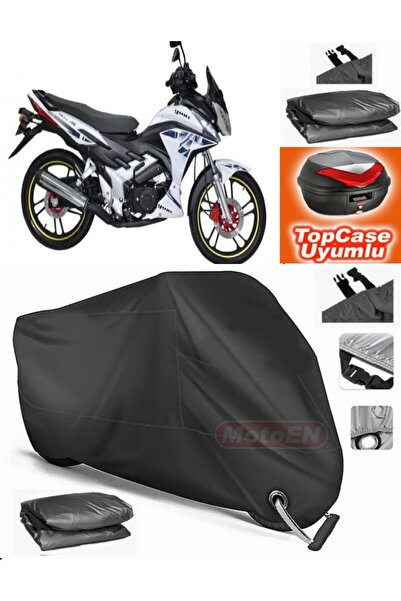 MotoEN Black Lock Compatible Yuki Y?Ld?Z 100 Tarpaulin Topcase Back Bag Compa...