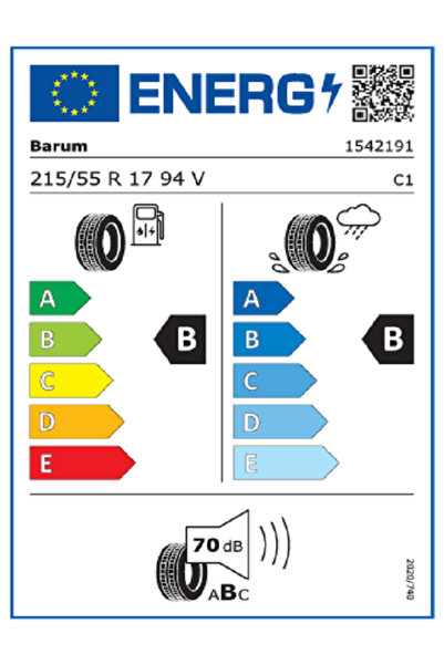 Barum 215/55R17 94V FR Bravuris 6 Oto Yaz Lastiği