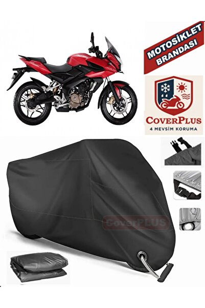 MotoEN Black Lock Compatible Bajaj Pulsar as 200 Motor Tarpaulin Motorcycle T...