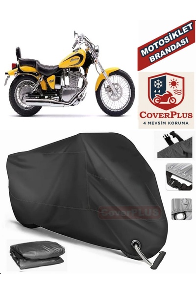 MotoEN قفل أسود متوافق مع سوزوكي LS 650 سافاج موتور القماش المشمع للدراجات ال...