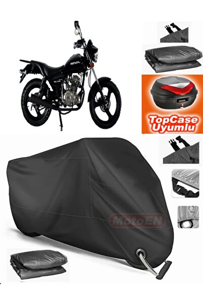 MotoEN Black Lock Compatible Mondial 150 Mr Vulture Tarpaulin Topcase Rear Ba...