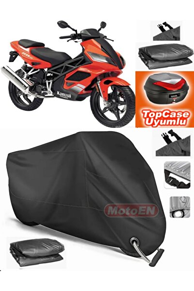 MotoEN قفل أسود متوافق مع الغزلان القانوني 152 من القماش المشمع Topcase الخلف...